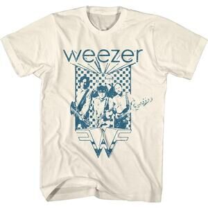 Weezer Rock Music Band Logo Style Adult Short Sleeve T Shirt Graphic Tees